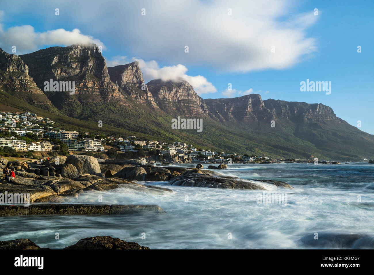 Dodici apostoli, Camps Bay, Città del Capo, Sud Africa Foto Stock