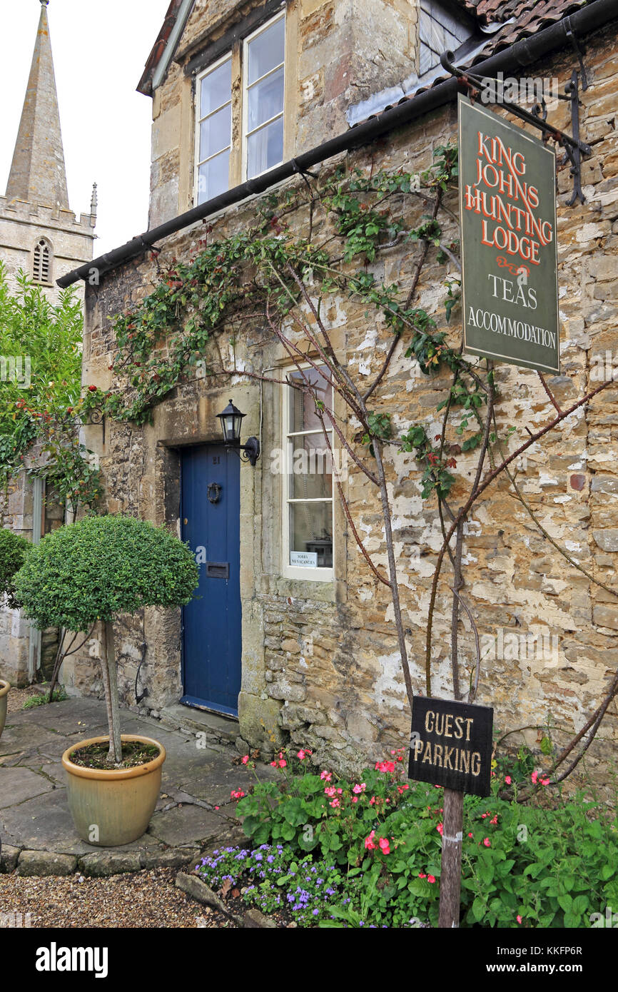 Re John's Hunting Lodge, tè e alloggio, Lacock, Wiltshire Foto Stock