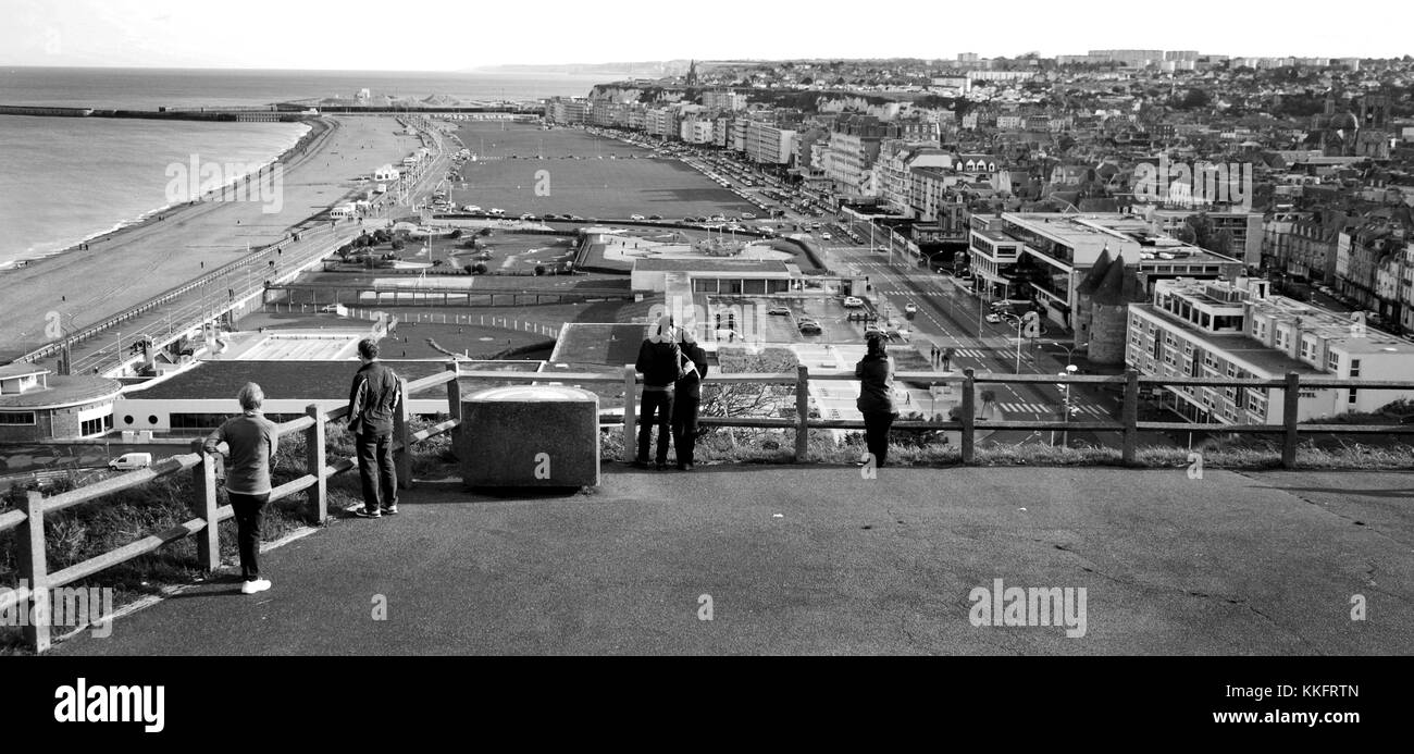 Normandia, Francia e le rive dell'invasione del 1945, spiagge storiche americane, canadesi e inglesi Foto Stock