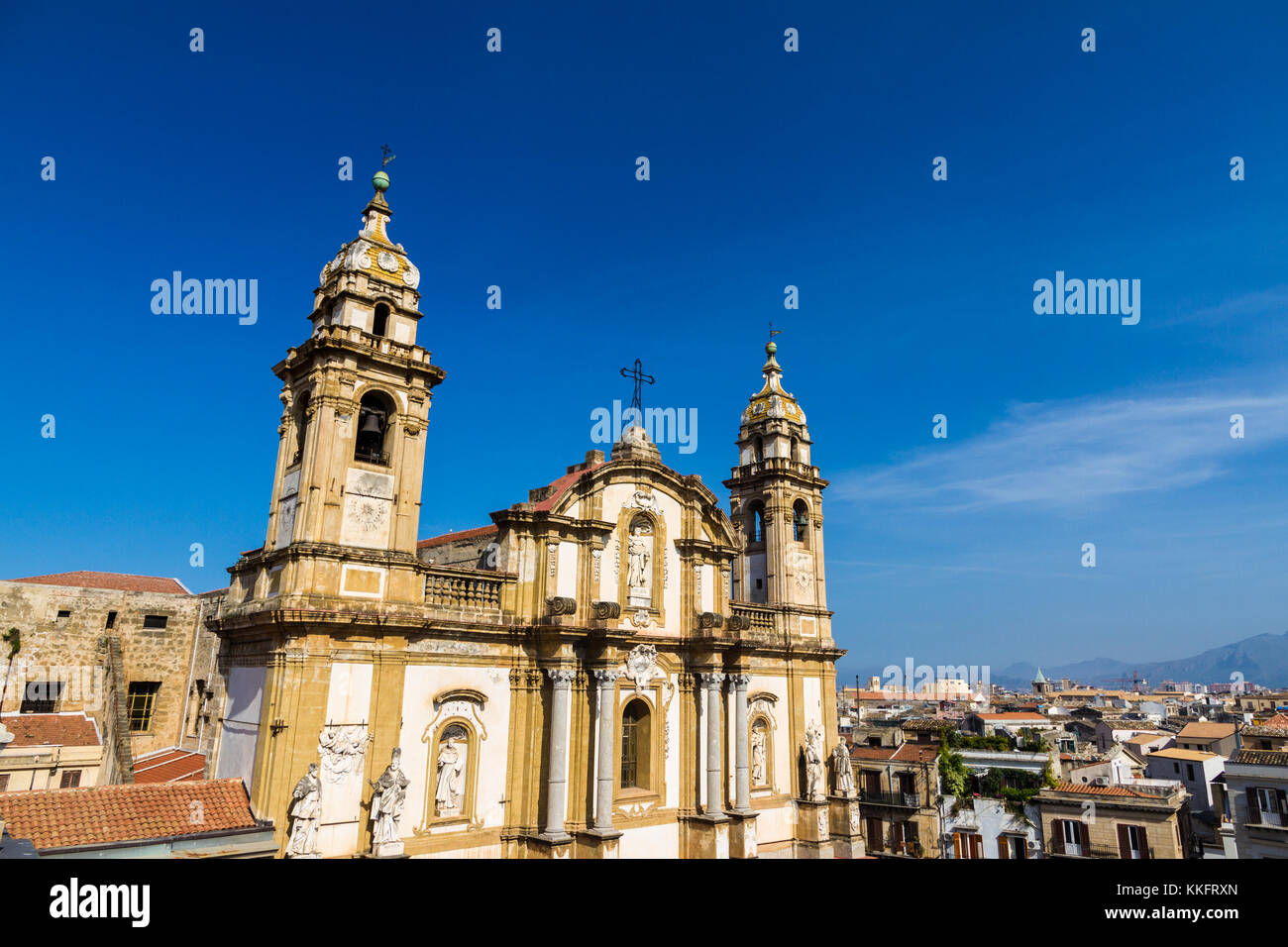 La Chiesa di San Domenico è la seconda più importante chiesa di Palermo Foto Stock