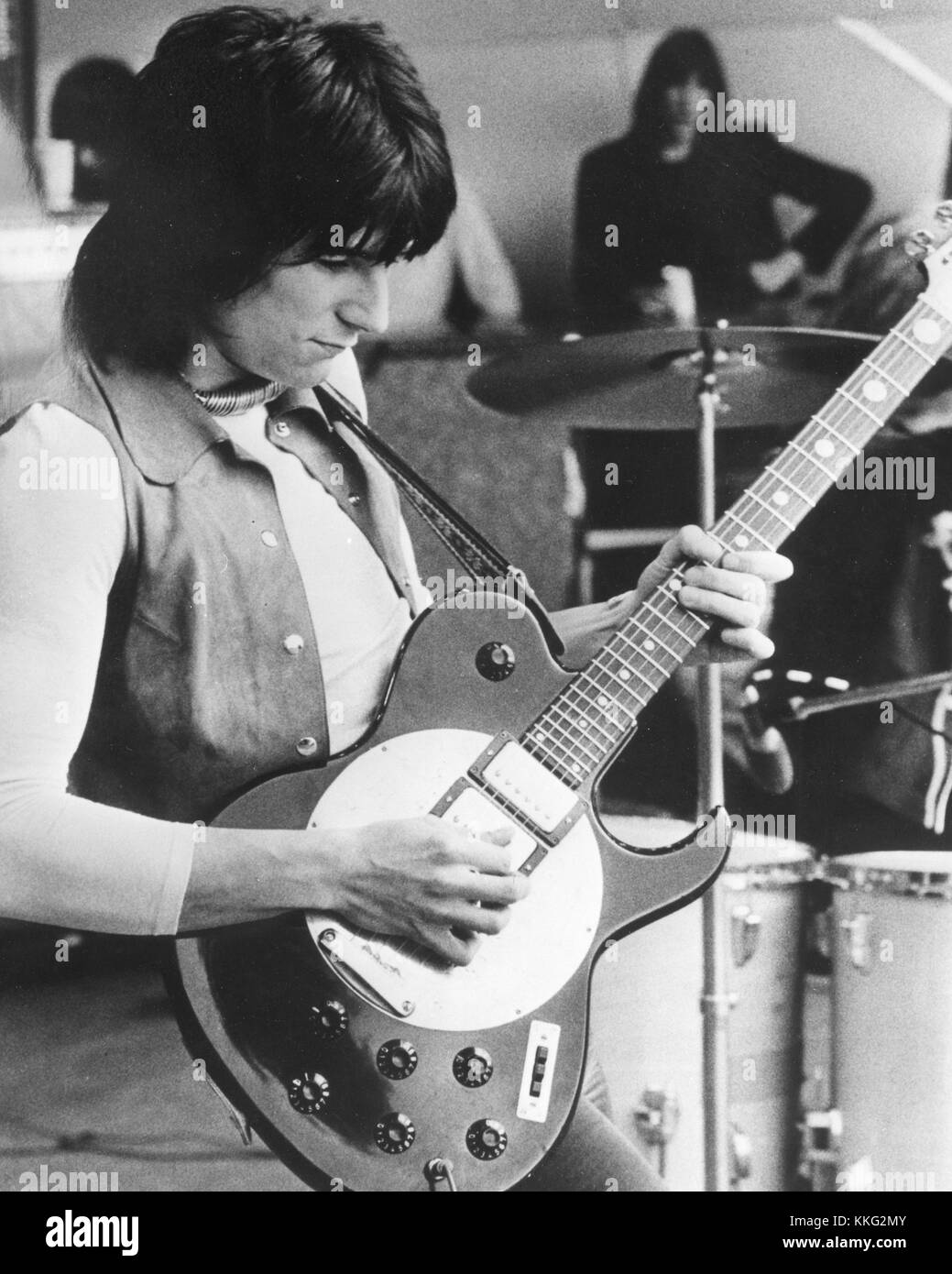 The FACES UK rock Group circa 1970 con Ronnie Wood Foto Stock