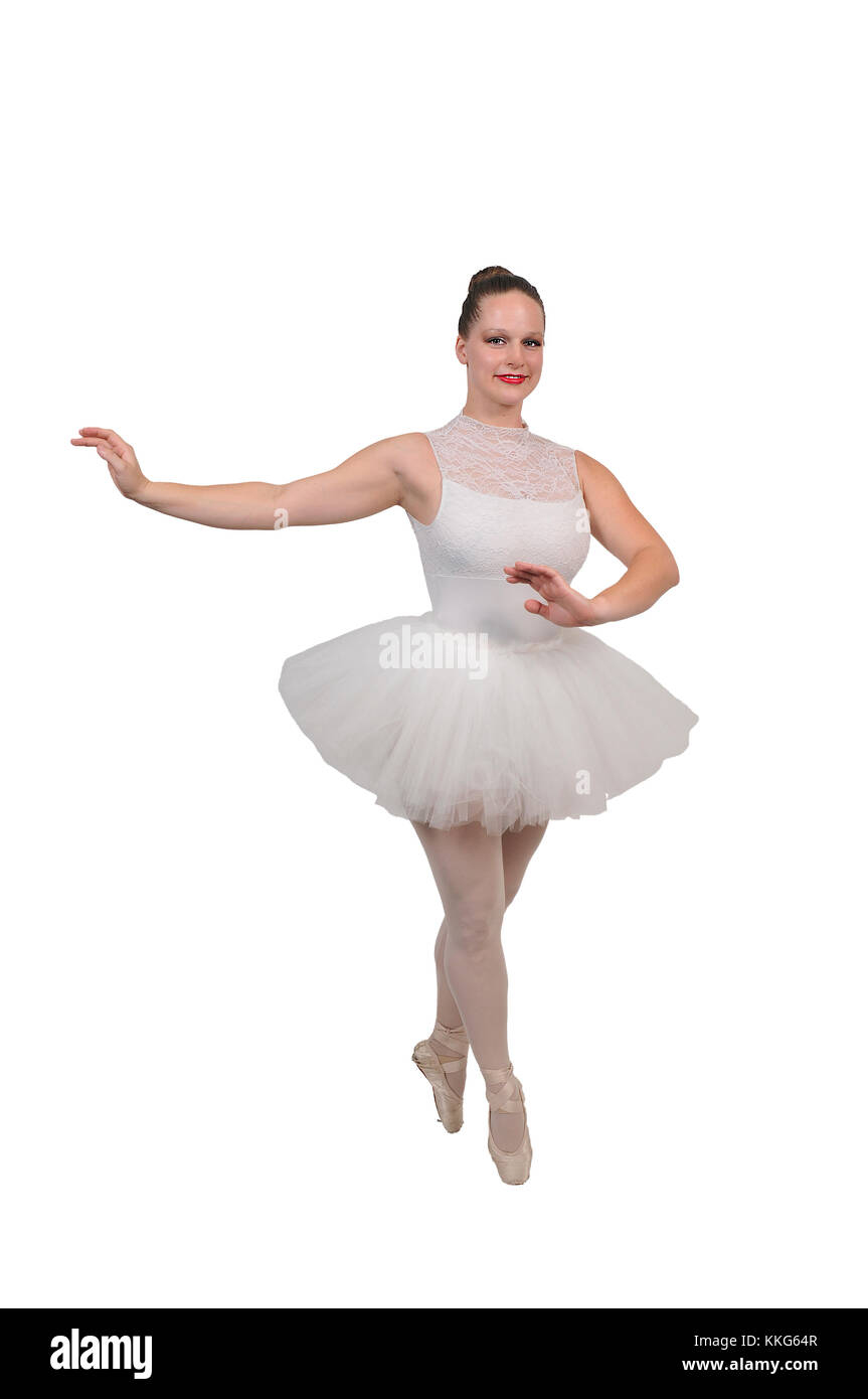 Professional donna ballerina dancimg con la sua pointe shoes Foto Stock