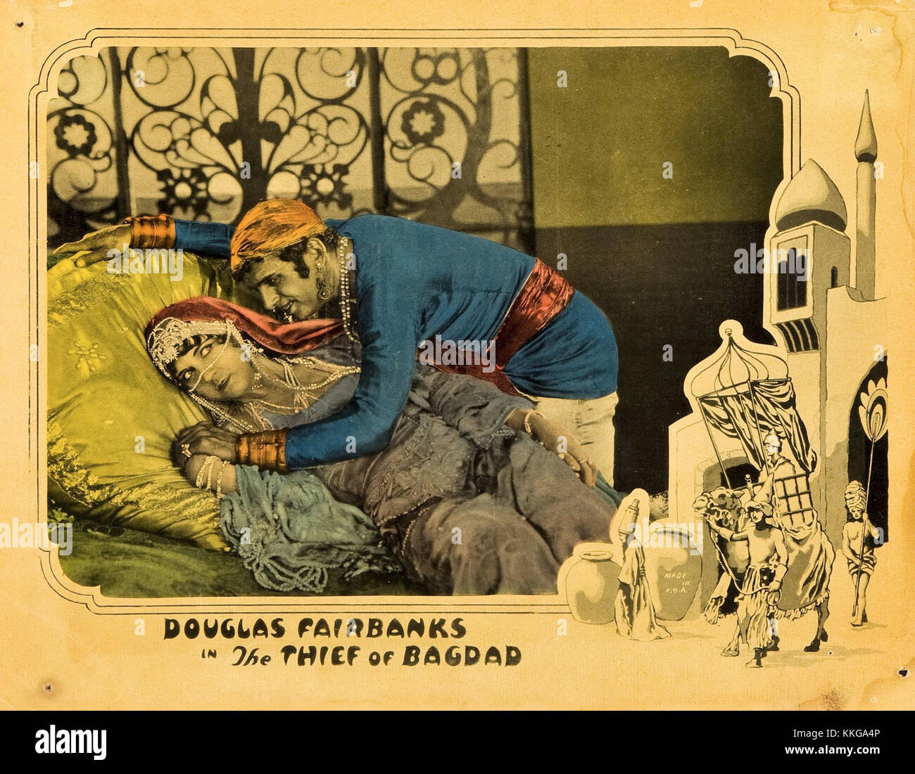 Thethiefofbagad-lobycard-1924 Foto Stock