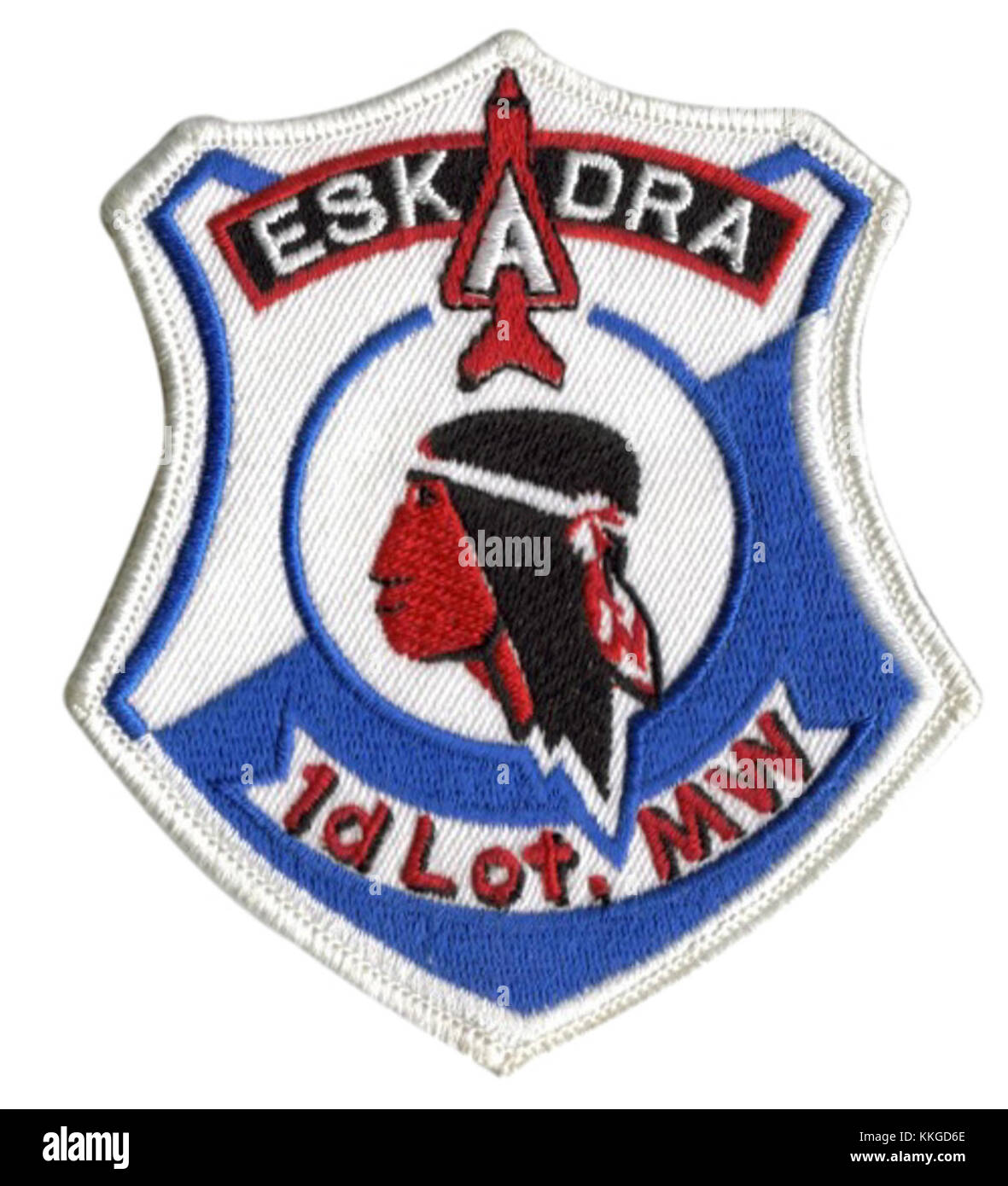 1 Pucki Dywizjon Lotniczy si riferisce a uno squadrone di aviazione polacco con l'emblema dello squadrone A. ha svolto un ruolo importante nella storia militare polacca. Foto Stock