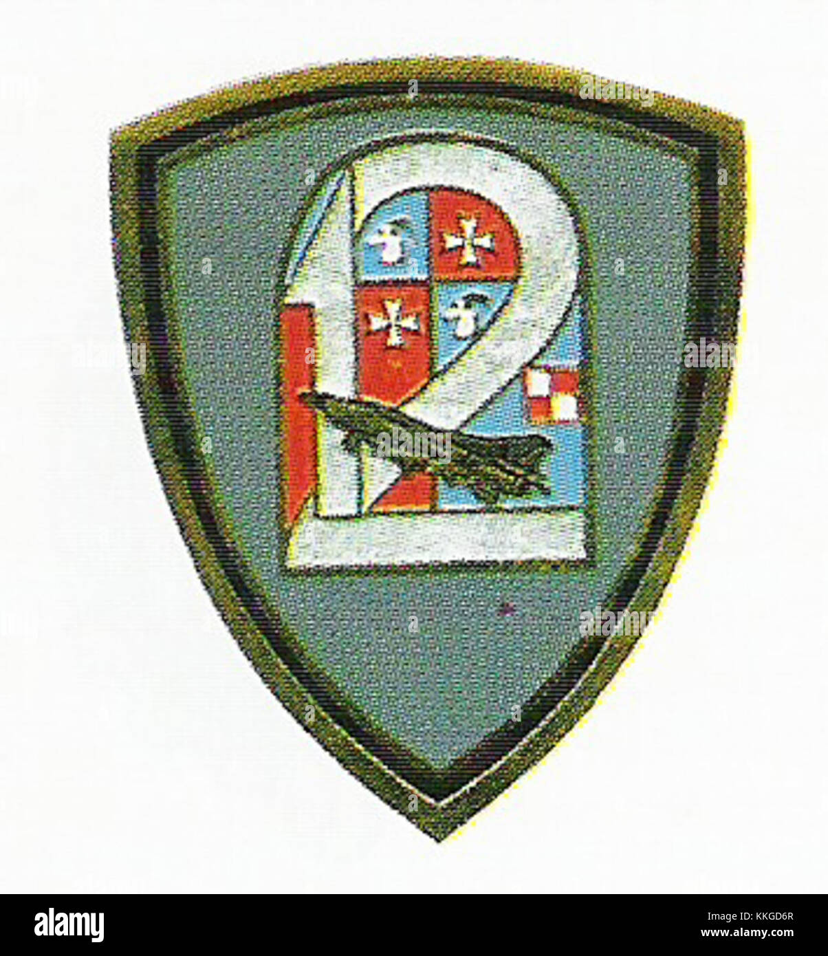 12Baza.Lotnicza si riferisce a una struttura o base aeronautica, possibilmente in Polonia, nota per la sua storia militare o aeronautica. Questa base rappresenta una parte significativa dello sviluppo dell'aviazione della regione. Foto Stock
