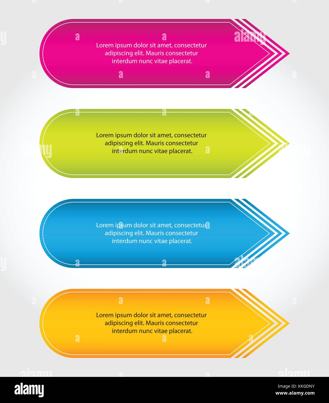 Freccia speciali adesivi, abstract design banner Illustrazione Vettoriale