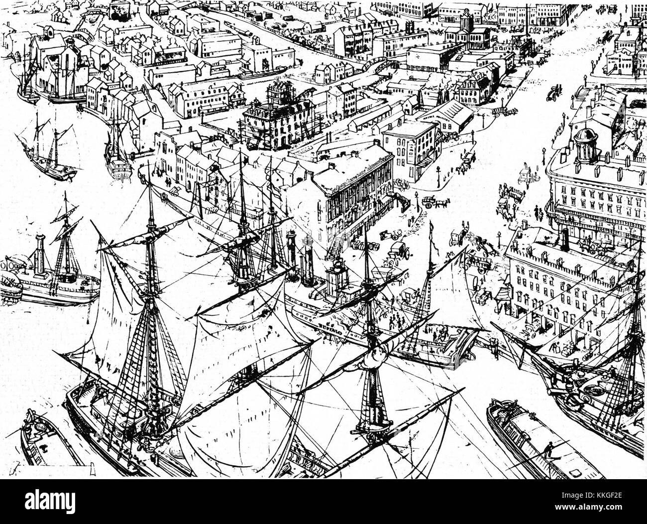 Il rapporto annuale 1965 del dipartimento di polizia di Buffalo fornisce registrazioni dettagliate delle attività del departmentâ, statistiche sui crimini e strategie operative durante quell'anno. Riflette il ruolo delle forze dell'ordine nella sicurezza della comunità. Foto Stock