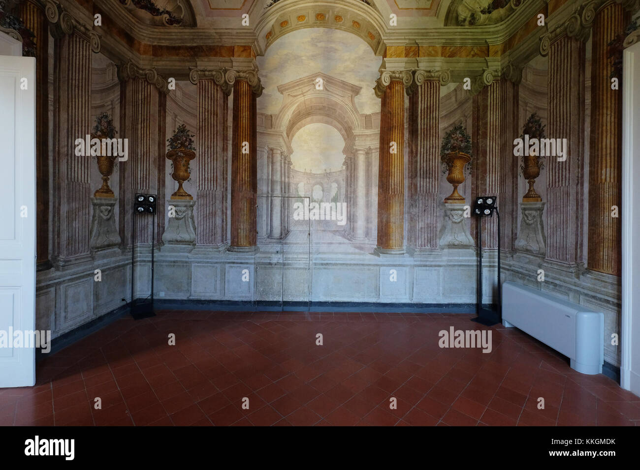 Gli interni della Villa Campolieto a Ercolano,Campania,Italia Foto Stock