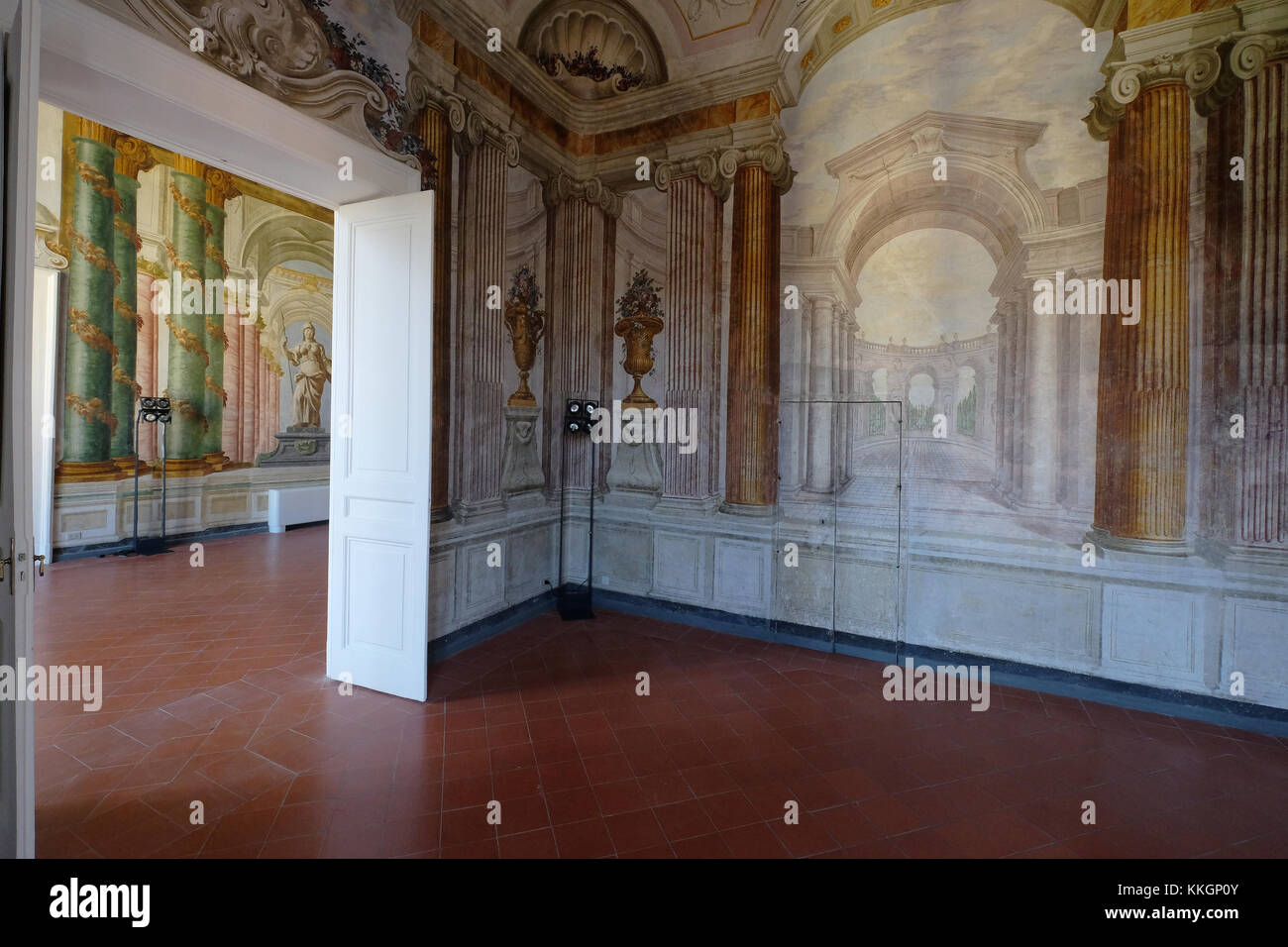 Gli interni della Villa Campolieto a Ercolano,Campania,Italia Foto Stock