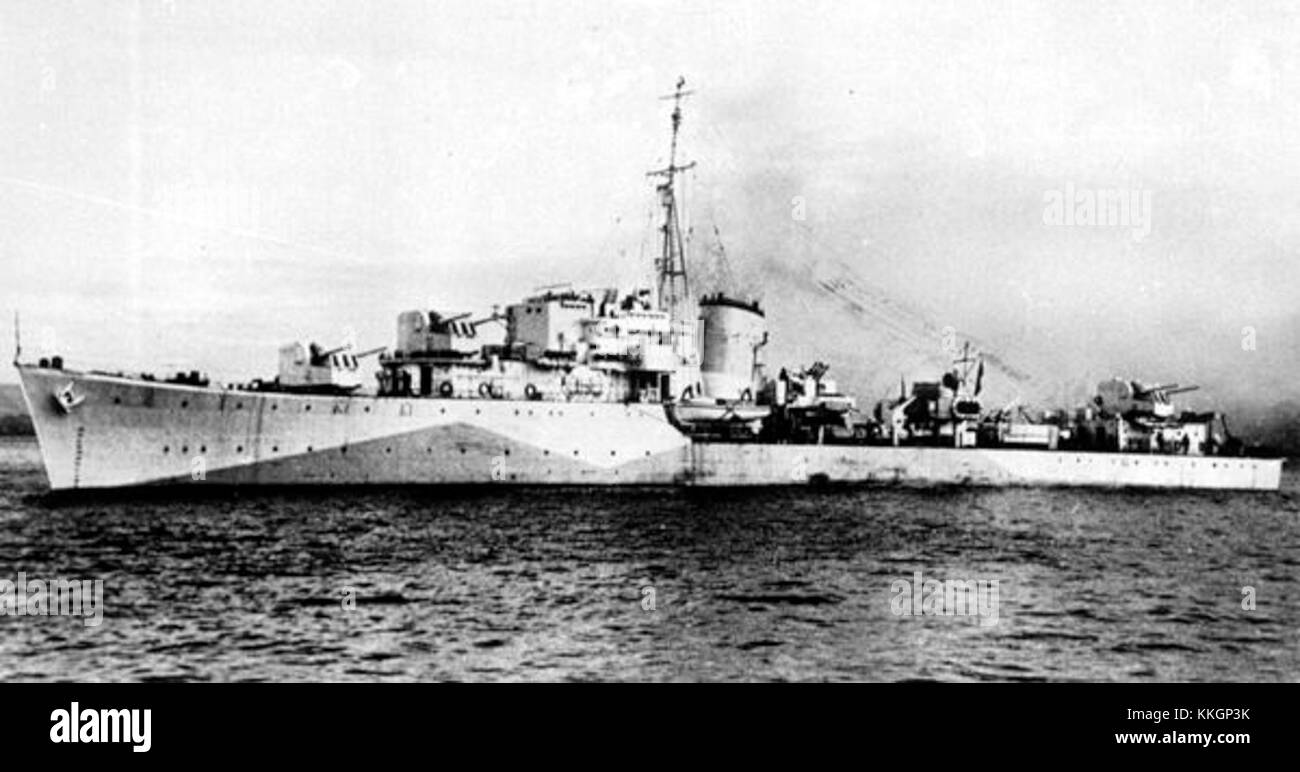 ORP Orkan è stato un cacciatorpediniere della Marina polacca, entrato in servizio durante il periodo successivo alla seconda guerra mondiale. La nave giocò un ruolo essenziale nella difesa navale della Polonia e partecipò a varie esercitazioni militari. Foto Stock