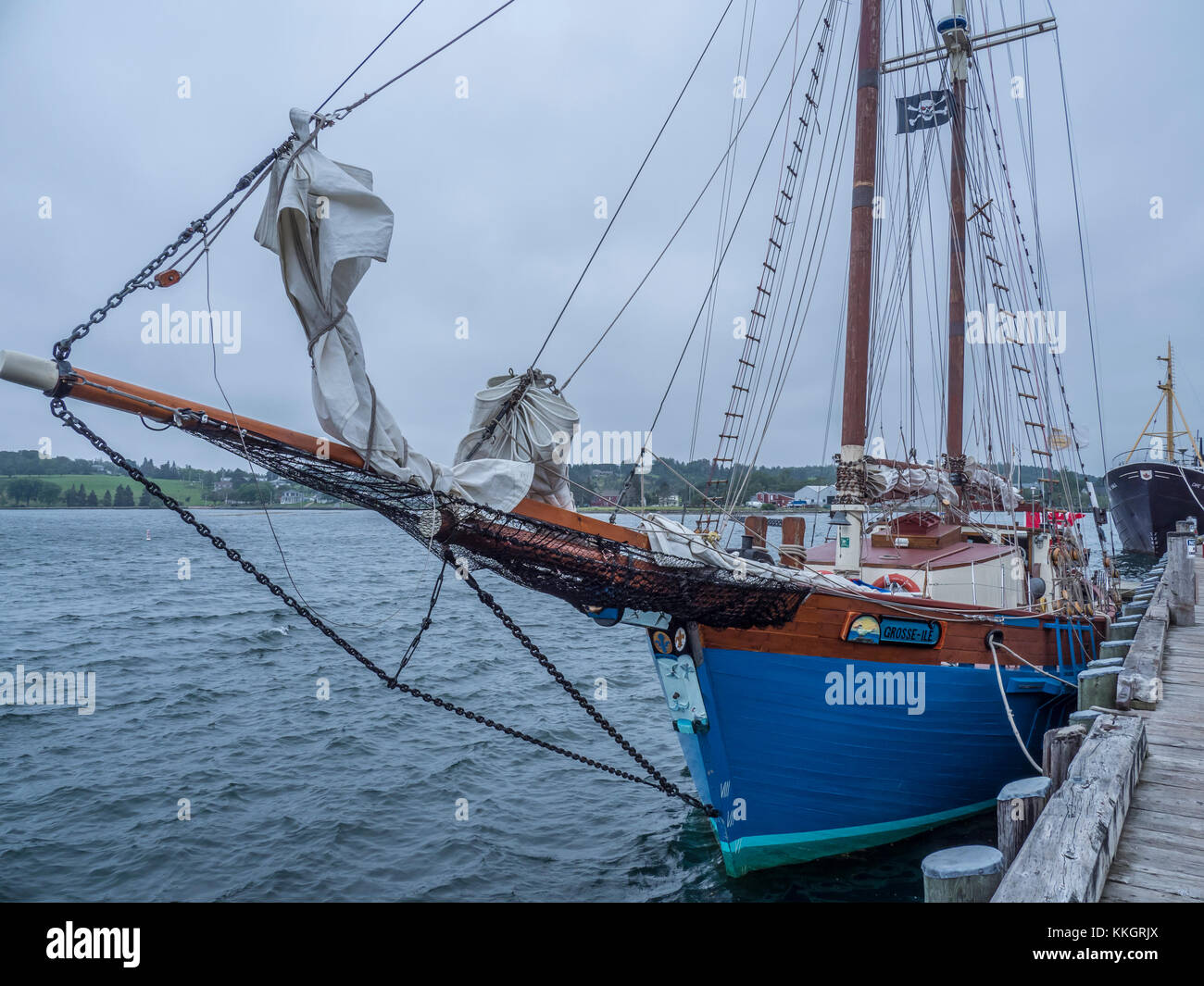 Goletta Grosse-Ile, Lunenburg, Nova Scotia, Canada. Foto Stock