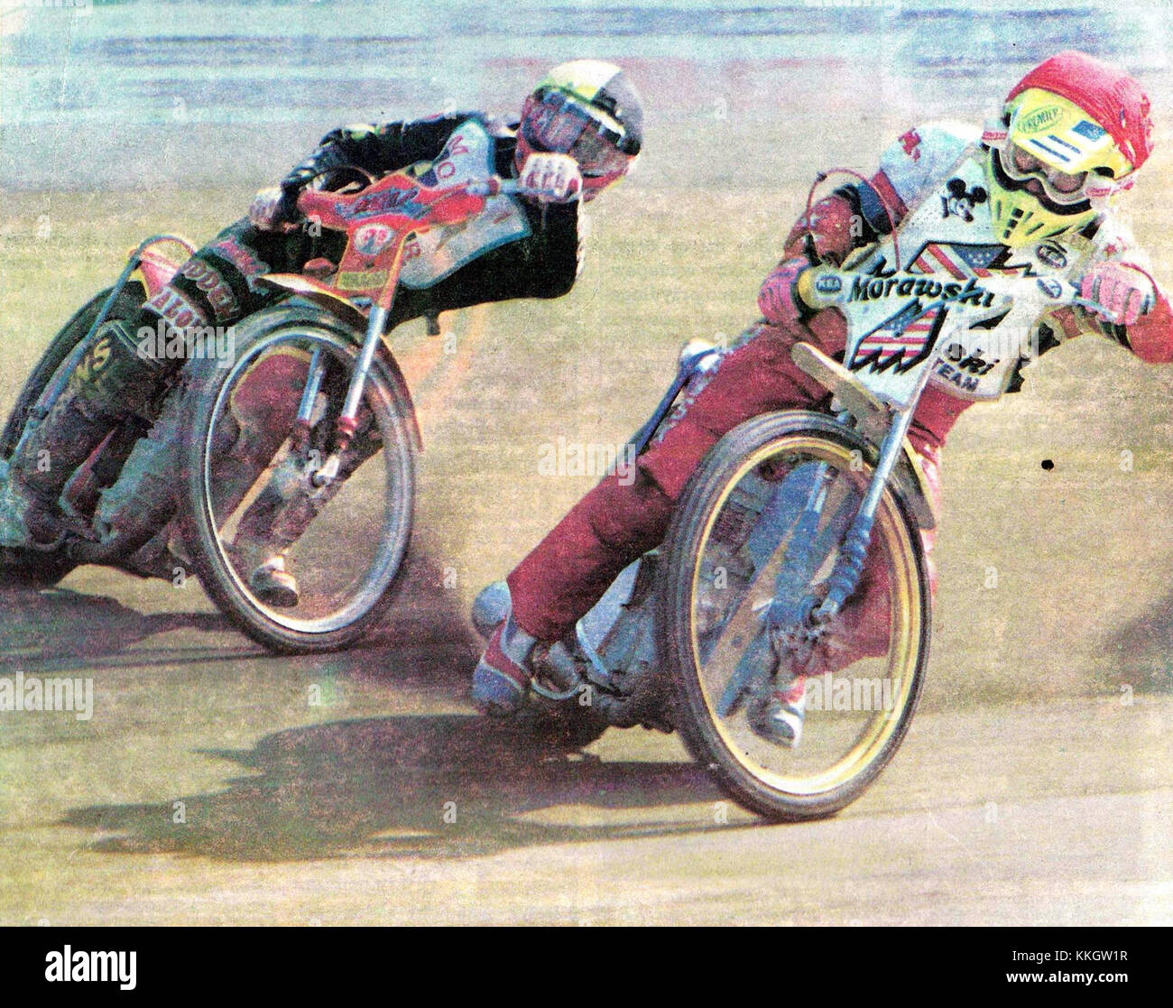 Leigh Adams i Andrzej Huszcza Foto Stock