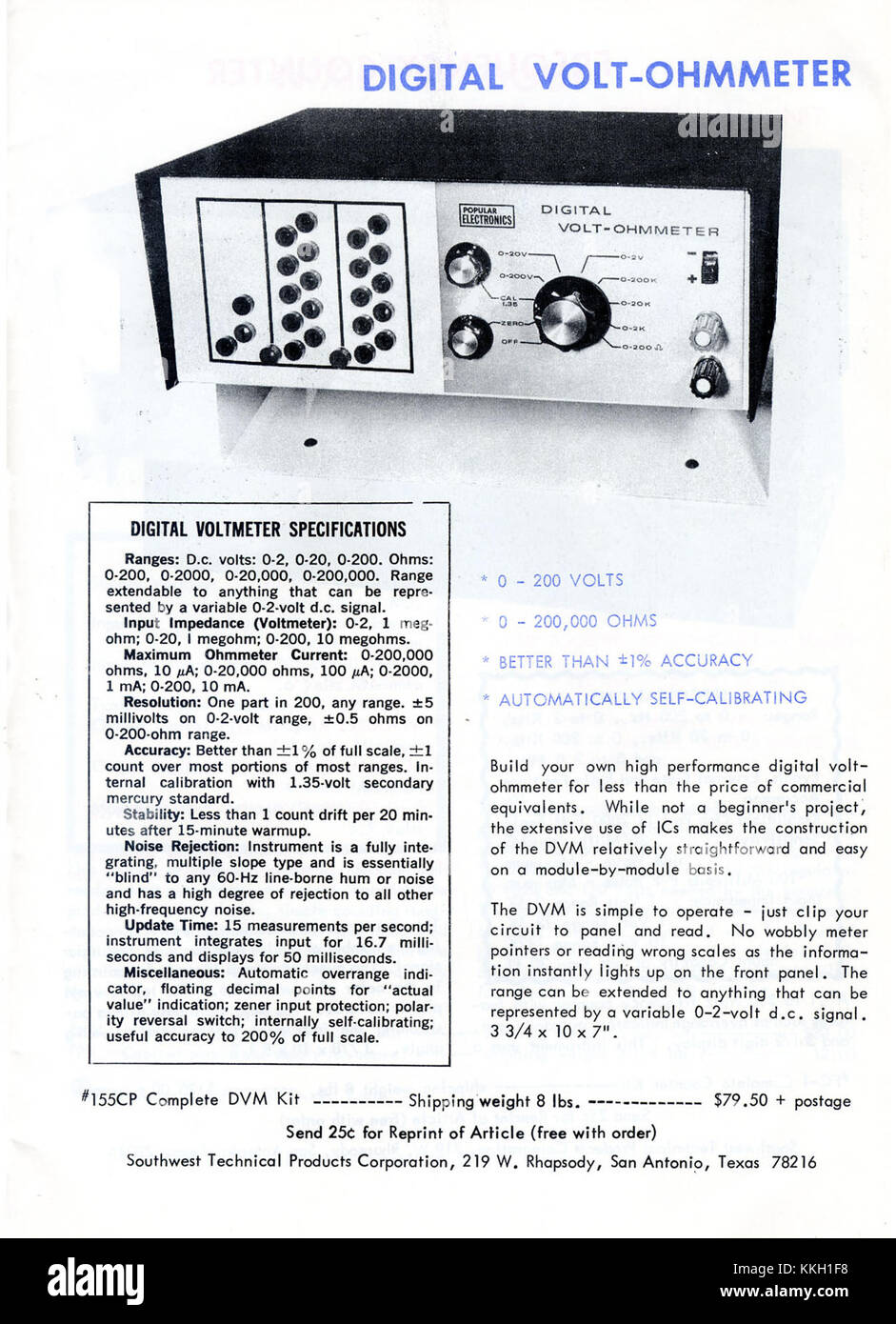 Il catalogo SWTPC del 1969 è un riferimento vintage per i prodotti e le tecnologie informatiche iniziali, che presenta varie offerte hardware e software dell'epoca. Foto Stock