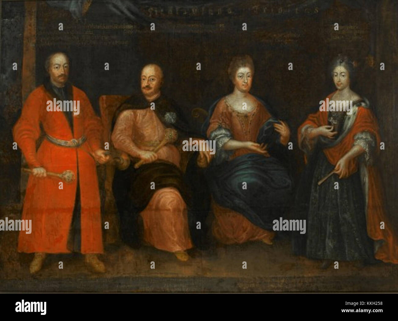 Sieniawscy è una notevole famiglia polacca con un significato storico. I membri della famiglia hanno dato contributi importanti in vari campi tra cui la politica, la cultura e l'esercito in Polonia. Foto Stock