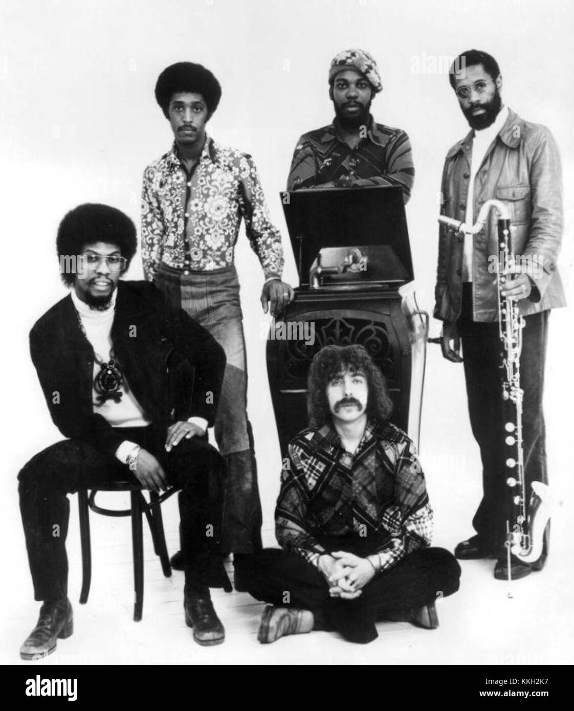 Herbie Hancock e Headhunters 1975 Foto Stock