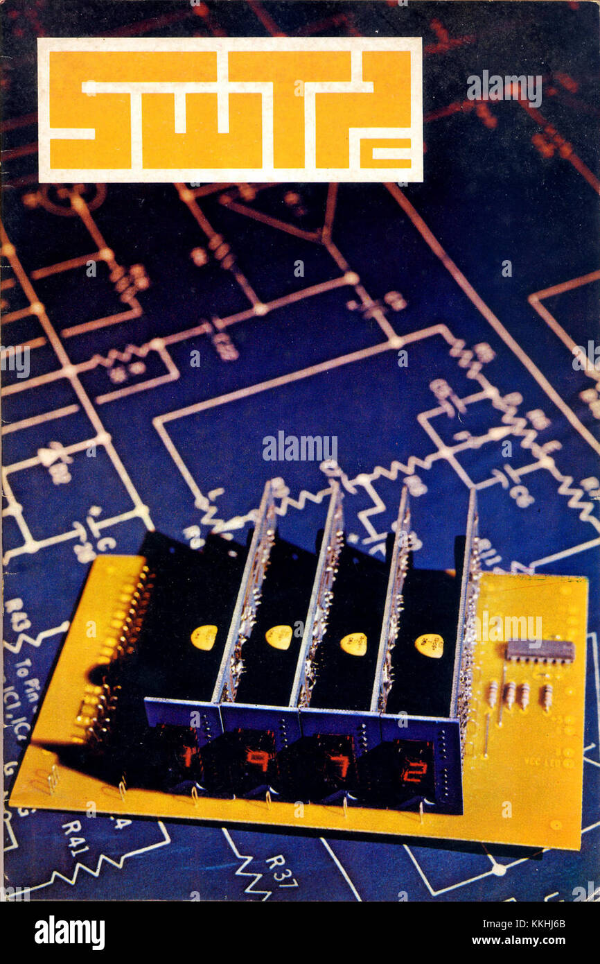 La copertina 1972 del catalogo SWTPC evidenzia le offerte dell'azienda nel settore dell'elettronica e del computing. SWTPC (Southwest Technical Products Corporation) era nota per i suoi kit e componenti per hobbisti e professionisti nei primi giorni del personal computing e dell'elettronica. Foto Stock