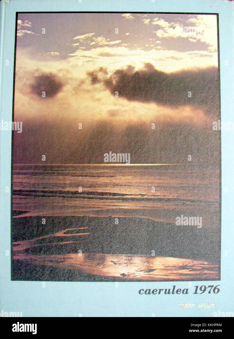 Copertina dell'annuario "caerulea" del 1976 della Long Beach Polytechnic High School di Long Beach, California, con ritratti di studenti ed eventi del campus. Foto Stock