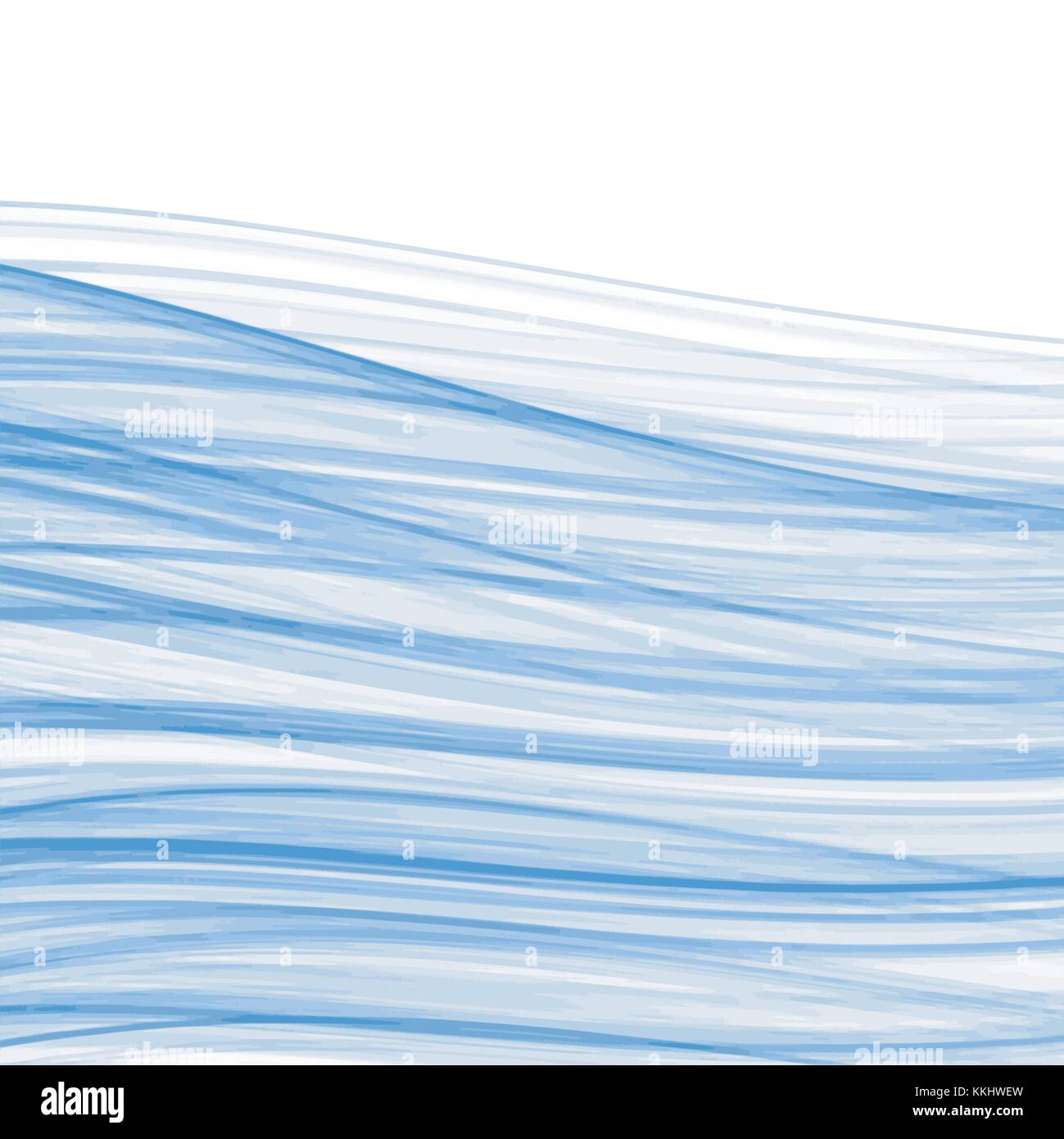 Acquerello blu le linee d'onda la configurazione di sfondo, illustrazione vettoriale Illustrazione Vettoriale