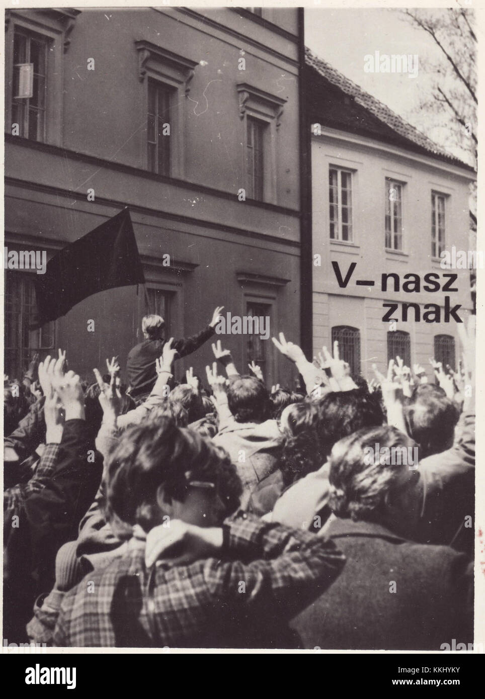 Stan wojenny W Polsce (legge marziale in Polonia) fu un periodo dal 1981 al 1983 durante il quale il governo polacco impose il dominio militare per sopprimere l'opposizione politica e i movimenti sindacali. Foto Stock