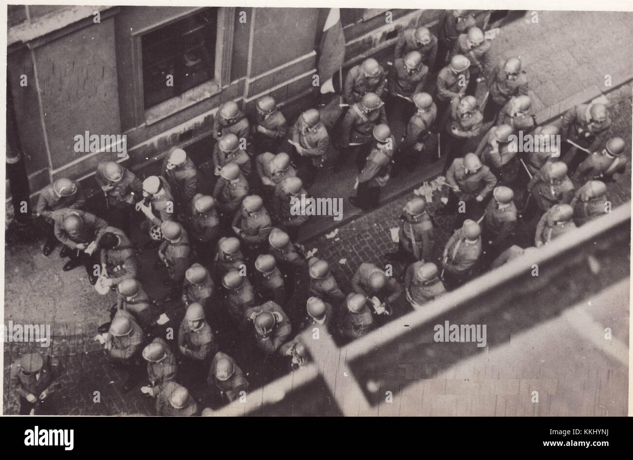 Un riferimento storico al periodo della legge marziale in Polonia, dal 1981 al 1983, un'epoca segnata da tumulti politici e significativi sconvolgimenti sociali. Foto Stock