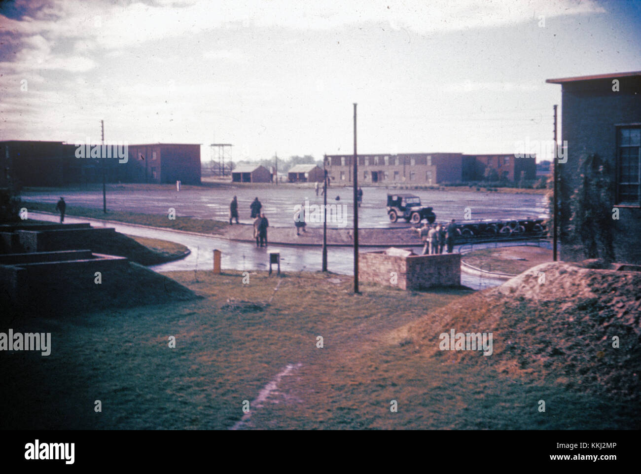 RAF Bassingbourn - 91esimo gruppo di bombardamento - personale ed edifici Foto Stock