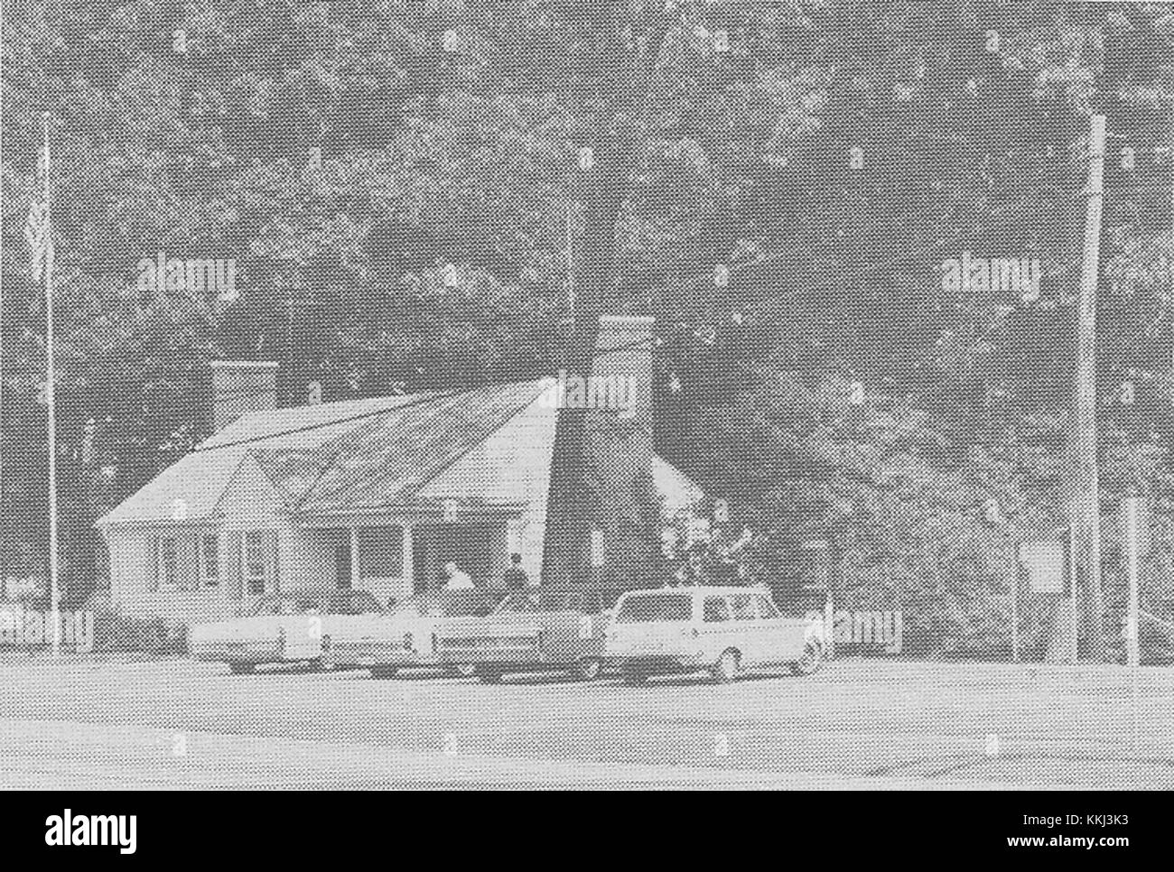 Il centro di accoglienza US 12, fondato nel 1968, funge da centro informativo per i viaggiatori su questa importante autostrada degli Stati Uniti. Fornisce servizi, contesto storico e informazioni regionali per i visitatori. Foto Stock