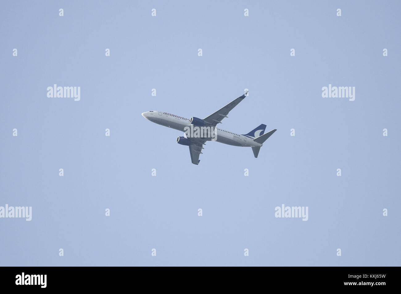 Istanbul, Turchia - 09 settembre 2017: anadolujet airlines boeing 737-8F2 (cn 29765) in atterraggio a Istanbul Sabiha Gokcen aeroporto. anadolujet airlines ha Foto Stock