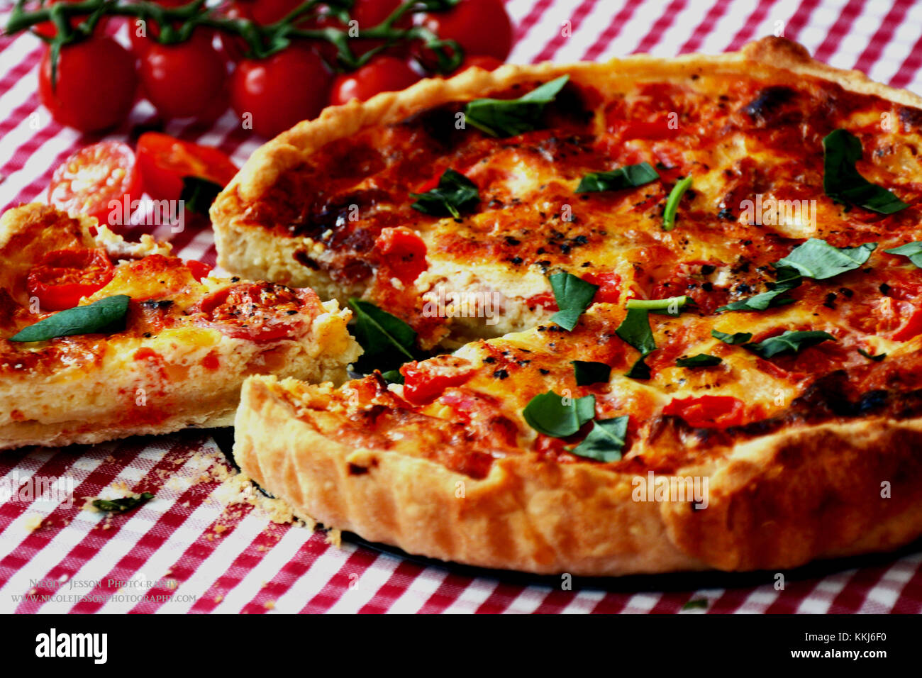 Una fetta di Quiche? Foto Stock
