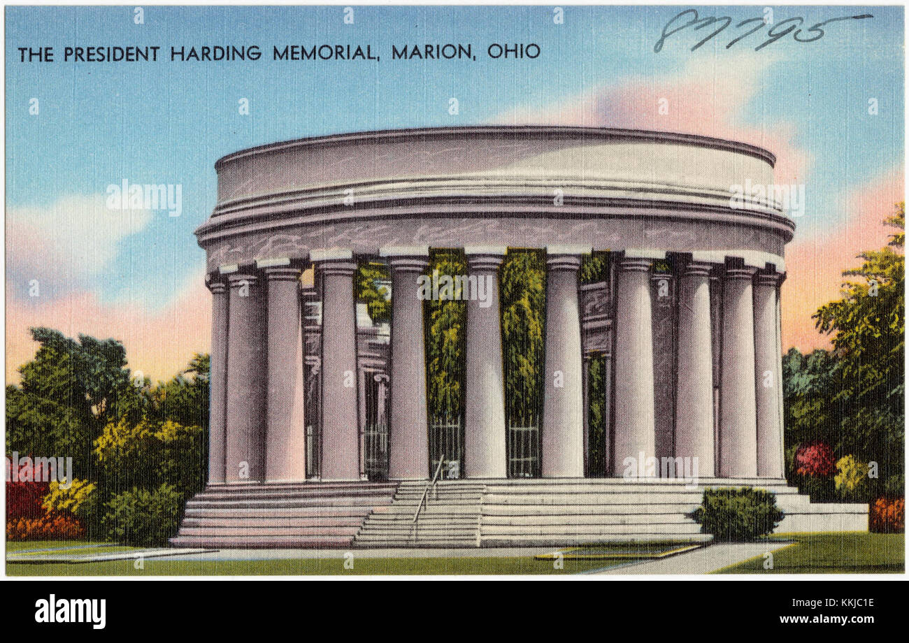 The President Harding Memorial, Marion, Ohio (87795) Foto Stock