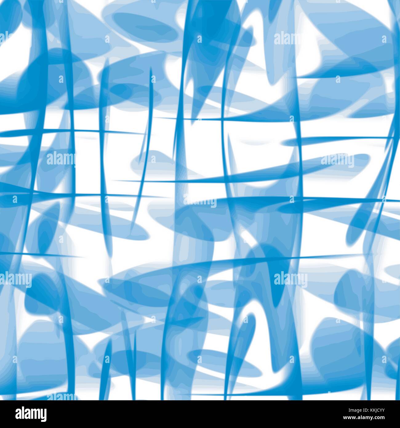 Acquerello blu retrò 70Cravatte pattern con aree di sovrapposizione, illustrazione vettoriale Illustrazione Vettoriale