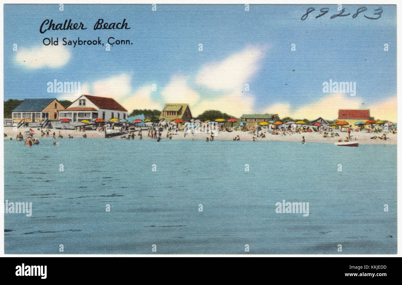 Chalker Beach, Old Saybrook, Conn (89283) Foto Stock