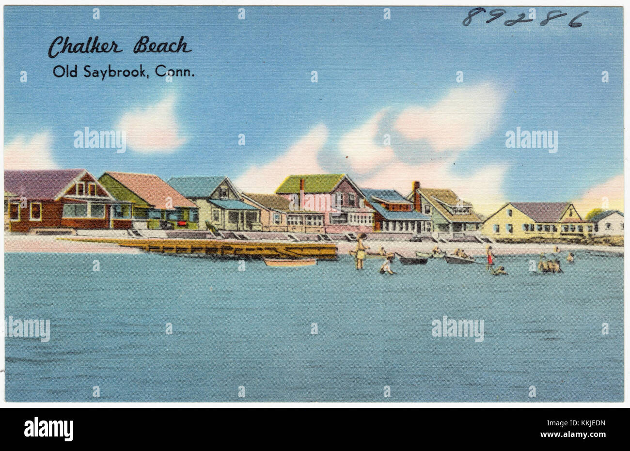Chalker Beach, Old Saybrook, Conn (89286) Foto Stock