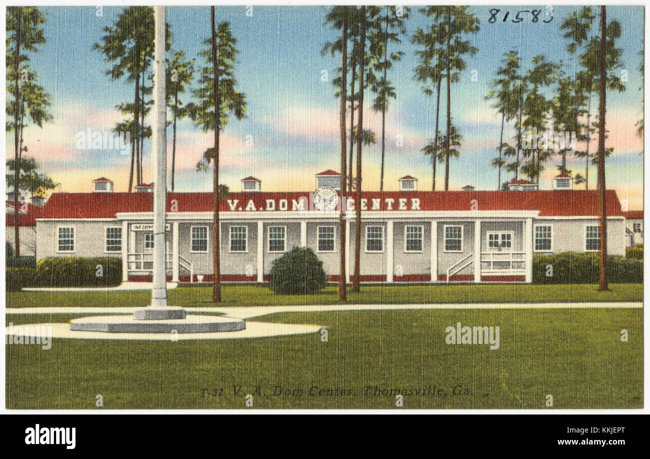 Il V.A. Dom Center di Thomasville, Georgia, è raffigurato in questa immagine. La fotografia evidenzia il design architettonico dell'edificio e il suo significato come struttura comunitaria. Foto Stock