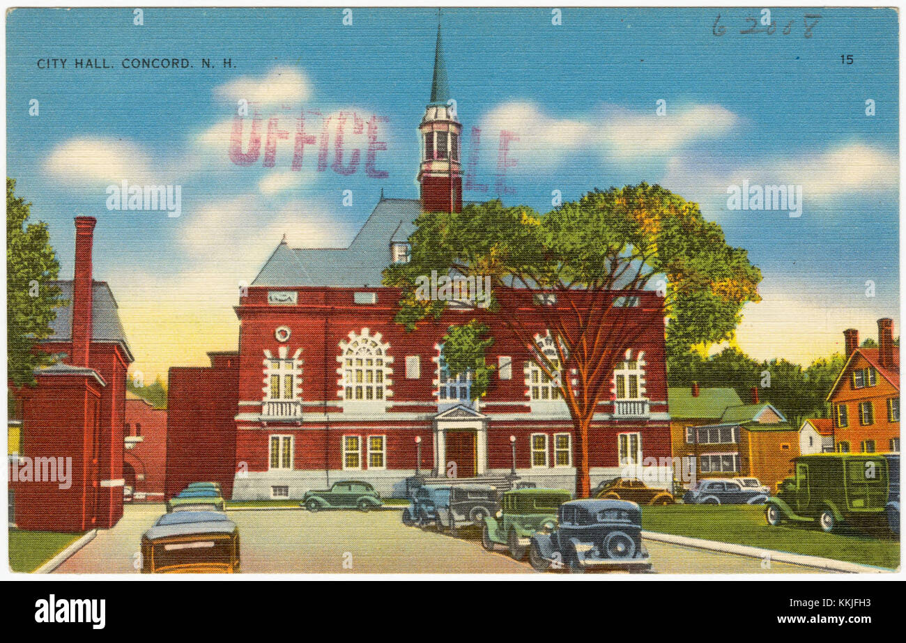 Municipio, Concord, N.H (62008) Foto Stock