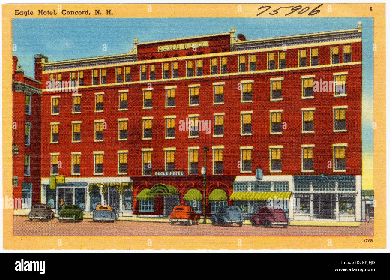 Eagle Hotel, Concord, N.H (75906) Foto Stock