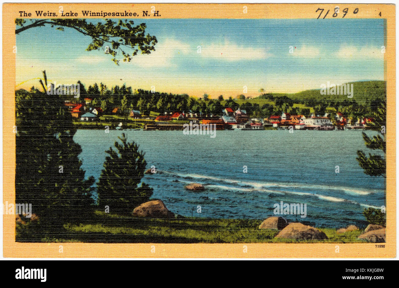 The Weirs, Lake Winnipesaukee, N.H (71890) Foto Stock