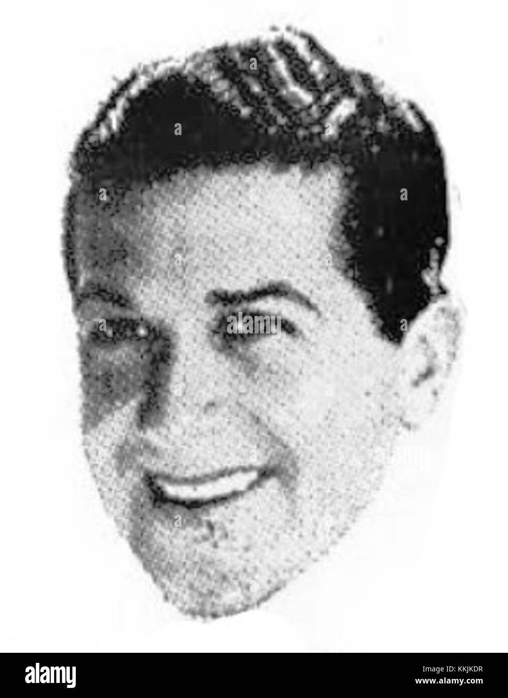 Un cartellone di Eddy Howard rappresenta una pubblicità vintage con il cantante e bandleader americano noto per il suo stile vocale liscio e la popolare musica big band della metà del XX secolo. Foto Stock