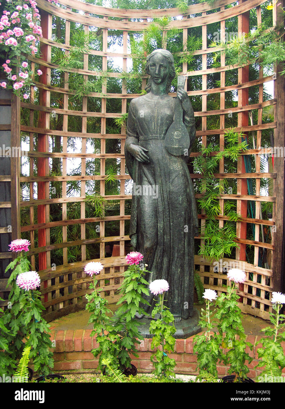 OLYMPUS FOTOCAMERA DIGITALE Phipps Conservatory Broderie Room, Maiden Statua 3 di Edmund Amateis, 2015-10-24, 01 Foto Stock