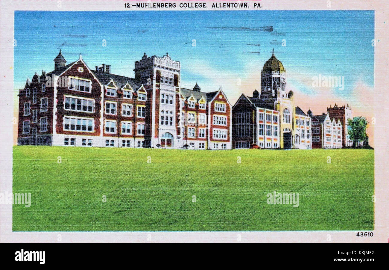 Il Trumblower Science Center e l'Hass Building del Muhlenberg College, fondato nel 1940, rappresentano strutture significative nella storia dell'collegeâ, incentrate sull'istruzione e la scienza. Foto Stock