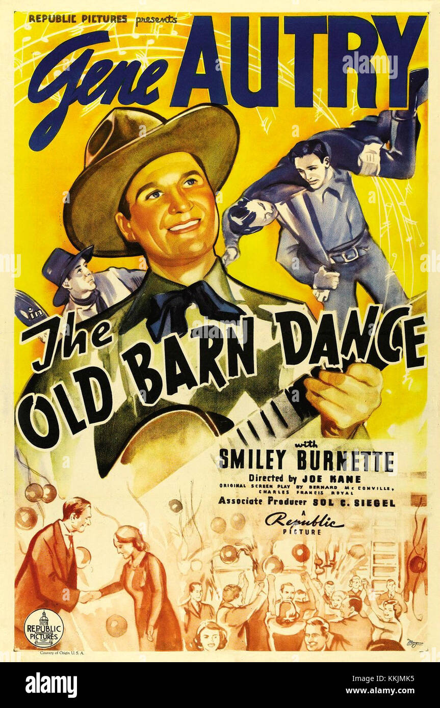 L'Old Barn Dance si riferisce a un tradizionale evento sociale spesso tenuto nelle aree rurali, dove i partecipanti si impegnano in danza popolare, tipicamente coinvolgendo stili di danza country e quadrata. Foto Stock