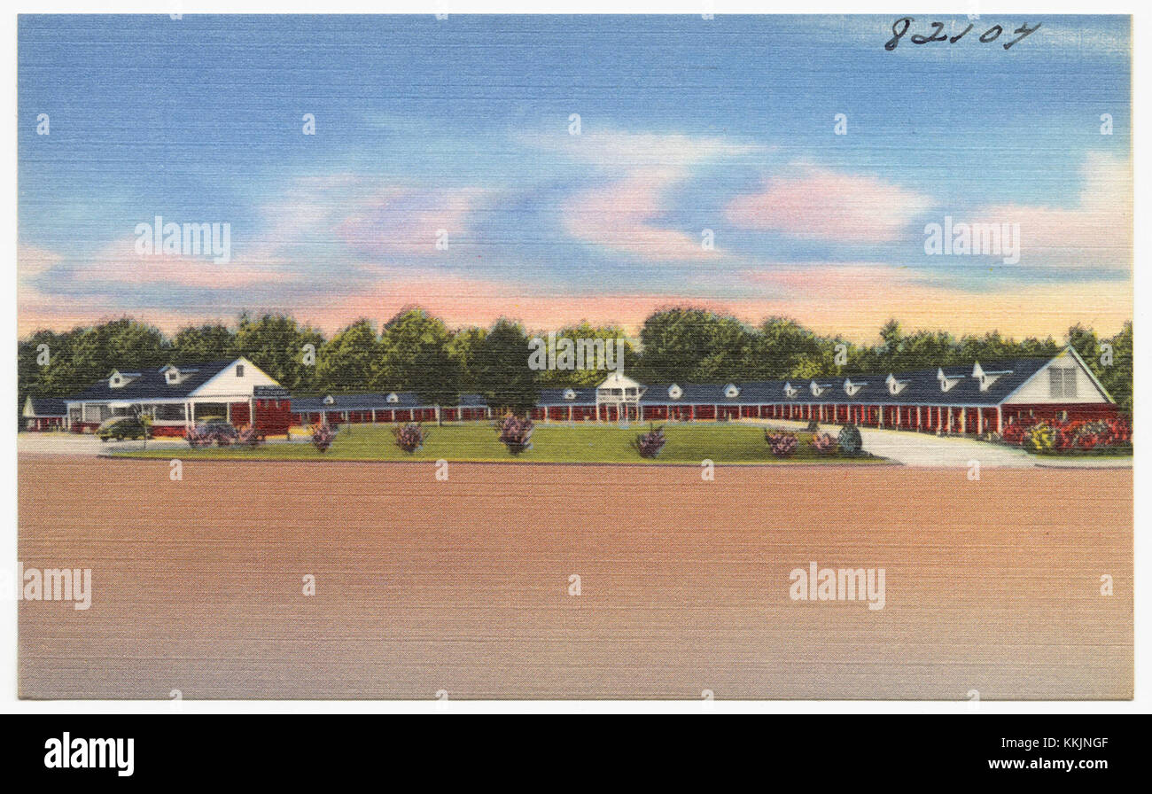 Magnolia Court di Macon, Georgia, è un motel con 41 camere situato lungo la U.S. Route 41. Offre ai viaggiatori comode sistemazioni lungo questa storica autostrada americana. Foto Stock