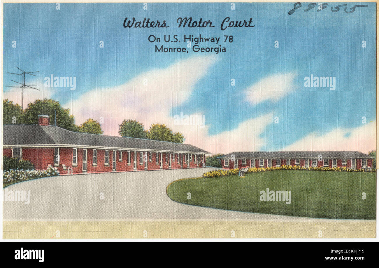 Walters Motor Court sull'autostrada US 78, Monroe, Georgia (8368125390) Foto Stock