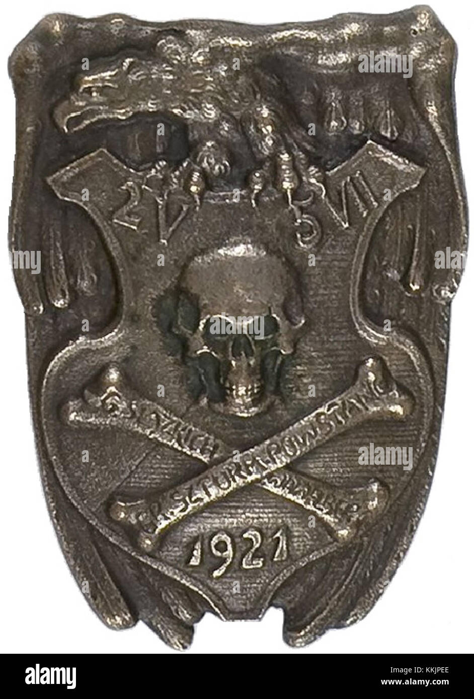 Il distintivo del gruppo Wawelberg era un simbolo del ruolo del gruppo Wawelberg durante la seconda guerra mondiale, rappresentando il loro contributo al movimento di resistenza in Polonia. Foto Stock