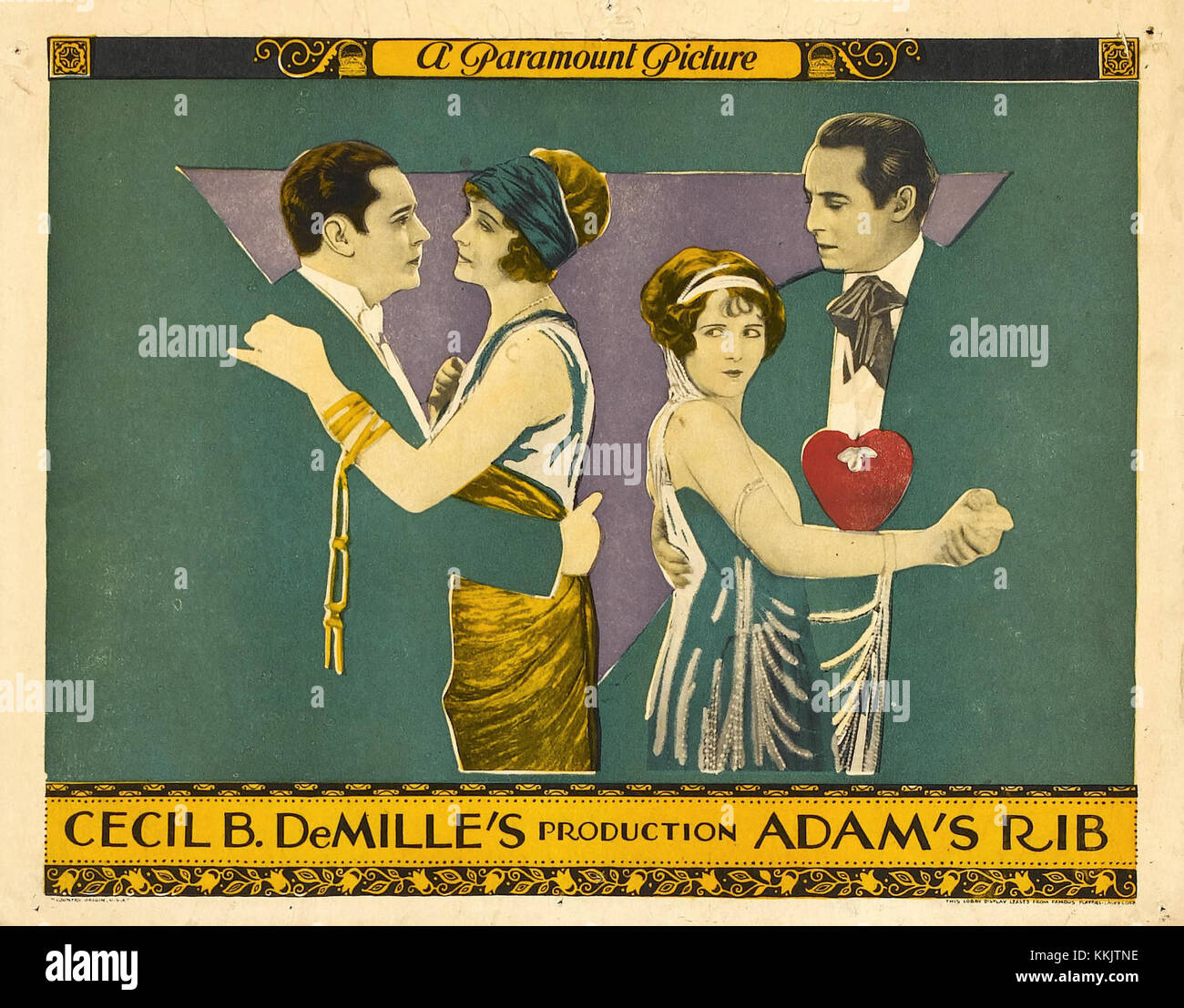 Adamsrib-lobbycard-color-1923 Foto Stock