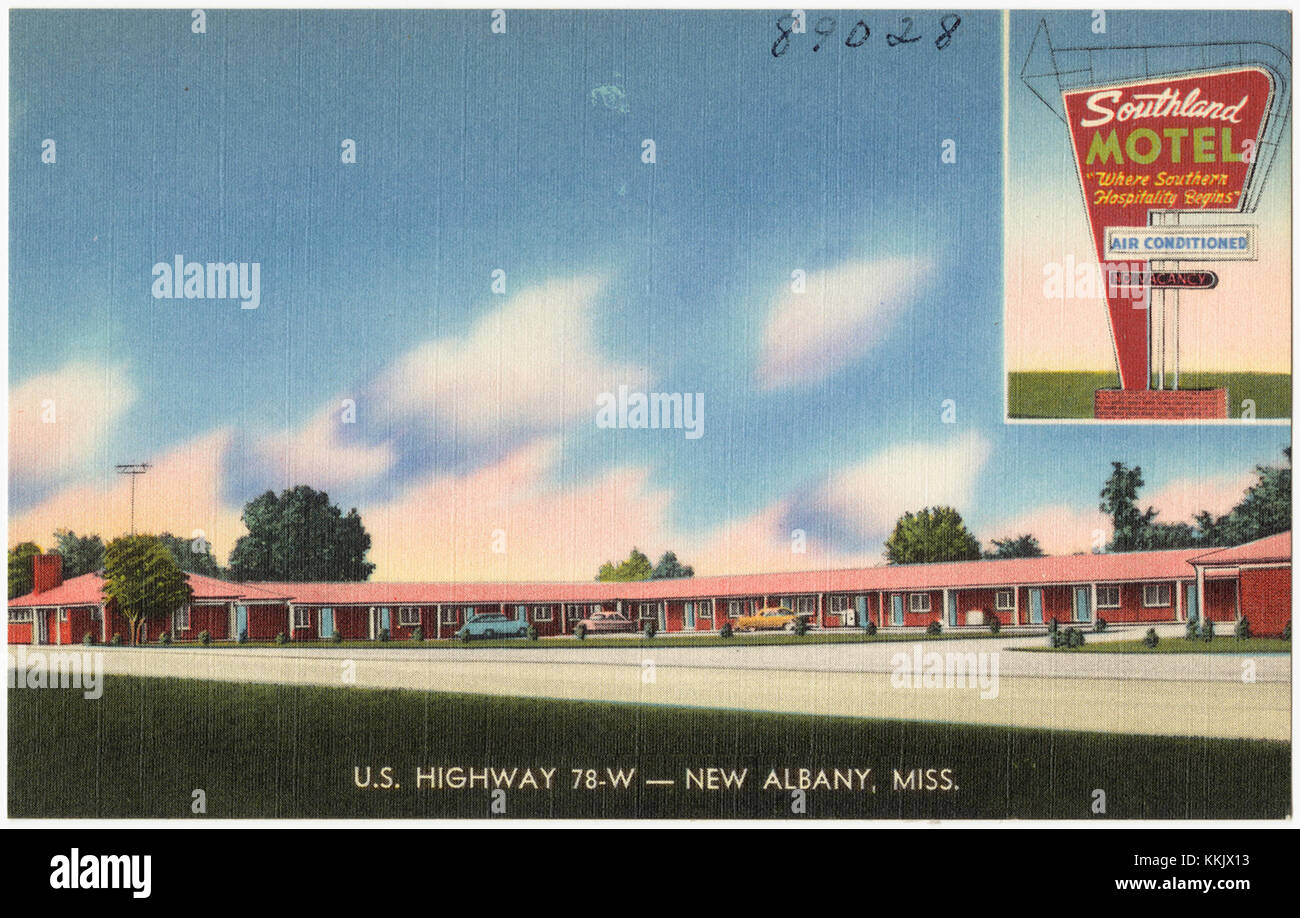Southland Motel, autostrada US 78-W -- New Albany, Missy (5529513416) Foto Stock