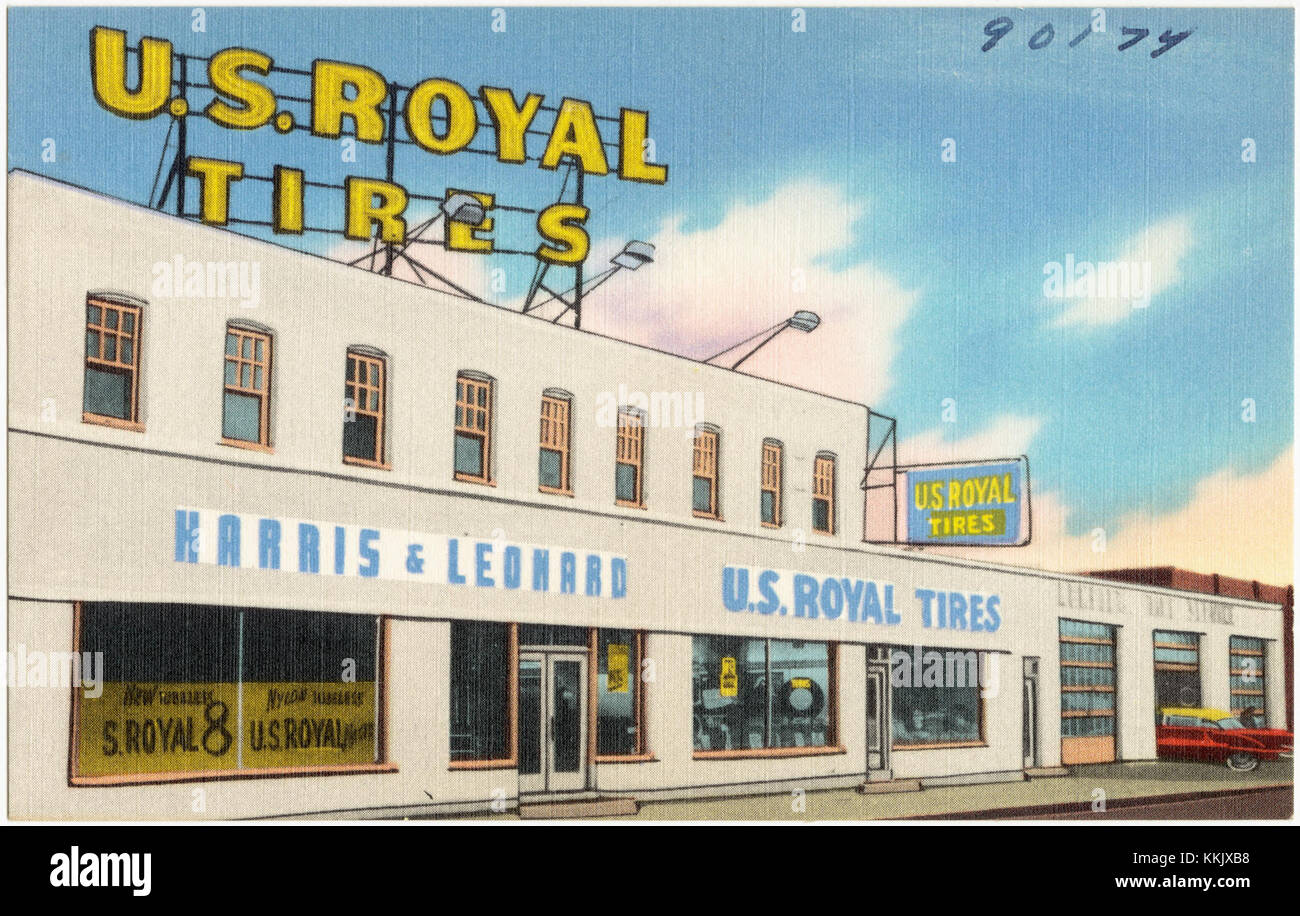 Harris e Leonard US Royal Tires (90174) Foto Stock