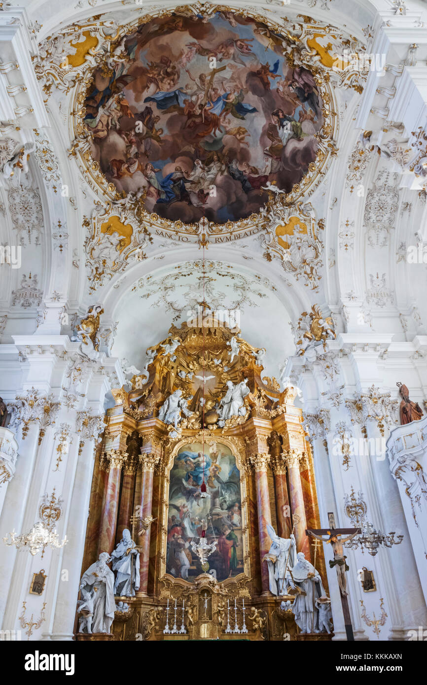 In Germania, in Baviera, Monaco di Baviera, Neuhauser Strasse, Burgersaalkirche aka i cittadini" Chiesa Hall, la Chiesa superiore Foto Stock