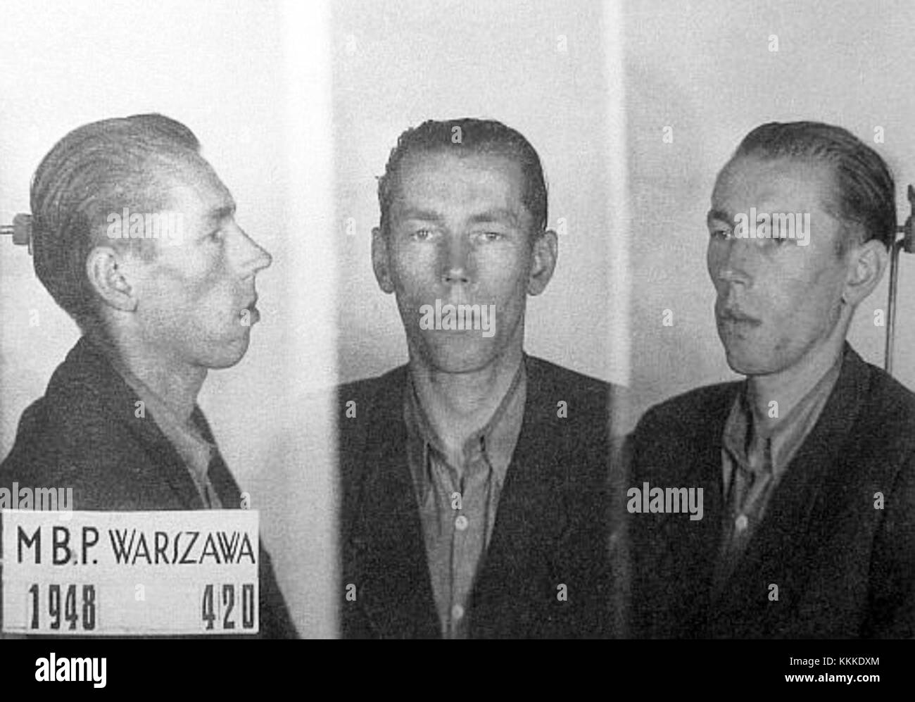Lucjan Minkiewicz era una figura notevole associata al MBP (Ministero della pubblica sicurezza) in Polonia. Noto per il suo coinvolgimento nella storia del dopoguerra polacco, ha svolto un ruolo significativo nel ministero durante un periodo turbolento. Il suo lavoro è spesso associato allo sviluppo storico dei servizi segreti e di sicurezza polacchi. Foto Stock
