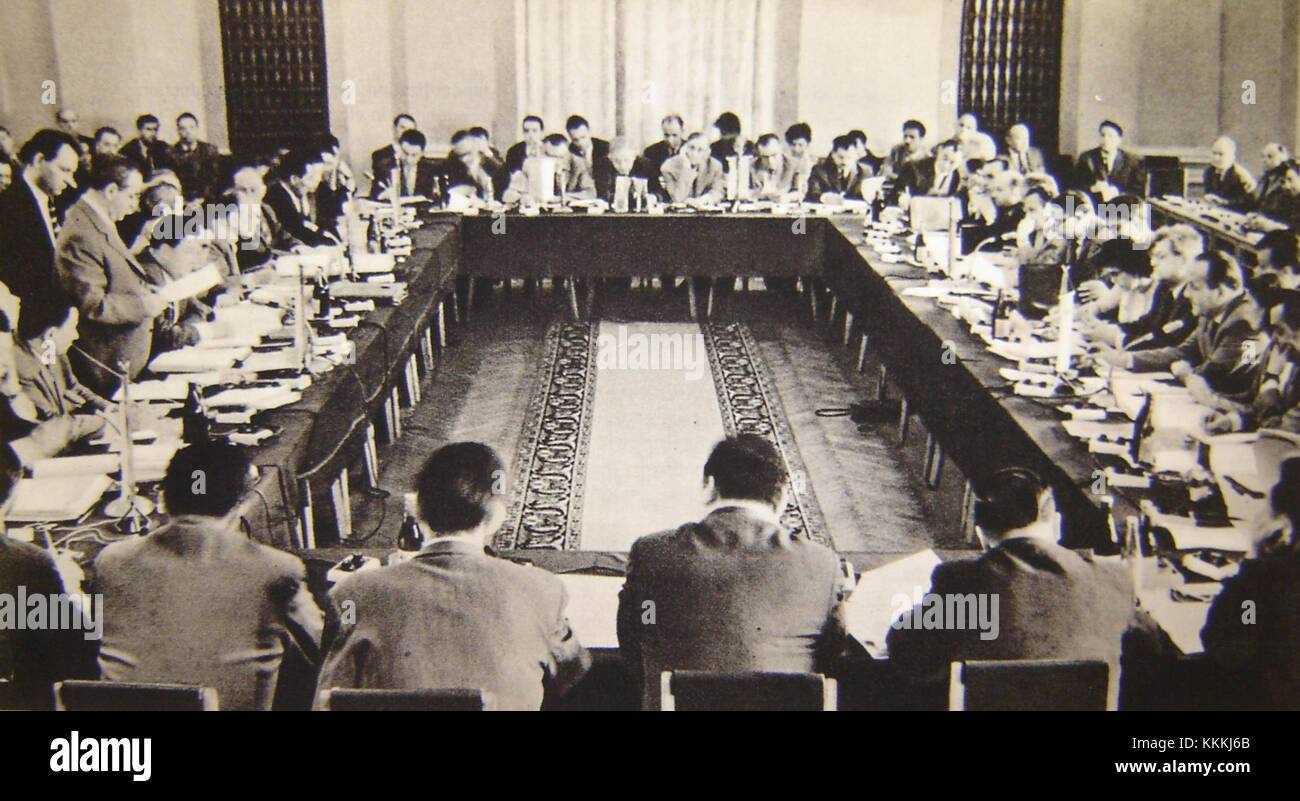 Il Comitato Esecutivo del Comecon è stato una parte fondamentale del Consiglio per l'assistenza economica reciproca, un'organizzazione costituita nel 1949 per promuovere la cooperazione economica tra i paesi socialisti, in particolare nell'Europa orientale. Foto Stock