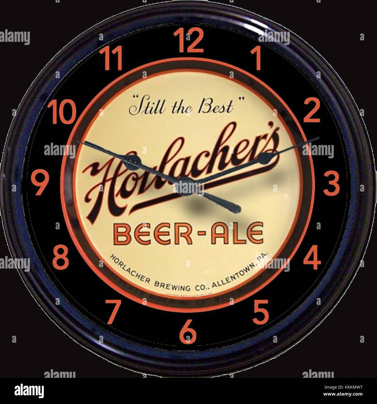 Birreria Horlacher - Orologio elettrico - Allentown PA Foto Stock